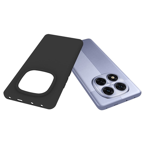 Til Xiaomi Redmi Note 14 Pro 5G Case TPU Cover Bagside - Sort Black