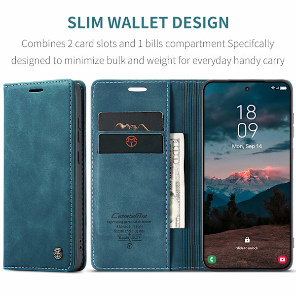 CASEME Plånboksfodral Samsung Galaxy S26+ - Blå Blå