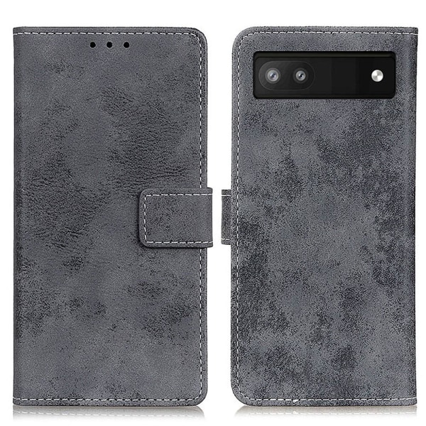 Retro lompakkoteline Google Pixel 6a: lle - harmaa Grey