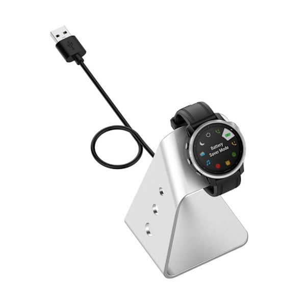 Laderdokk for Garmin Venu 3 Venu 3S Vivoactiv 5 Silver