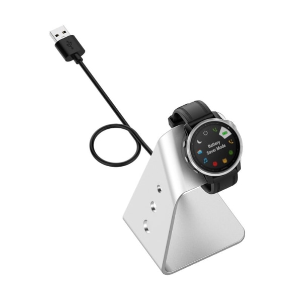 Til Garmin Venu 3 Venu 3S Vivoactiv 5 oplader opladningsdock Silver