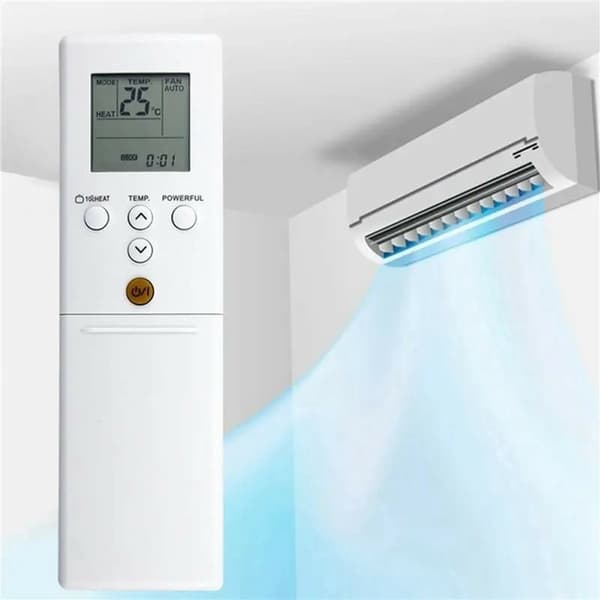 Fjärrkontroll Ersättning för AR-REB1E för Fujitsu Air Conditioner Vit