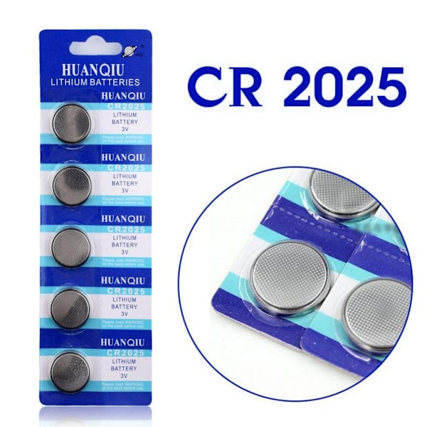 Alkalisk knappcellebatteri CR2025 Storpak Silver