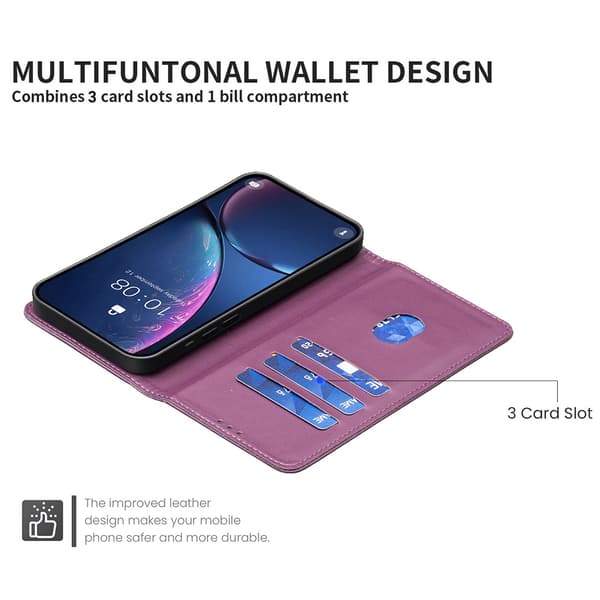 BINFEN COLOR Mobildeksel med Stativ til Google Pixel 11 Pro XL Dark purple