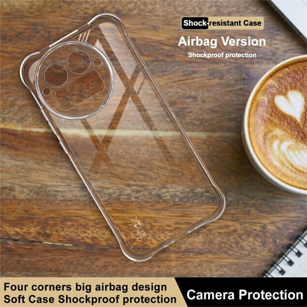 IMAK Mobilcover med Stødsikker Beskyttelse til Realme GT 8 Pro 5G Transparent