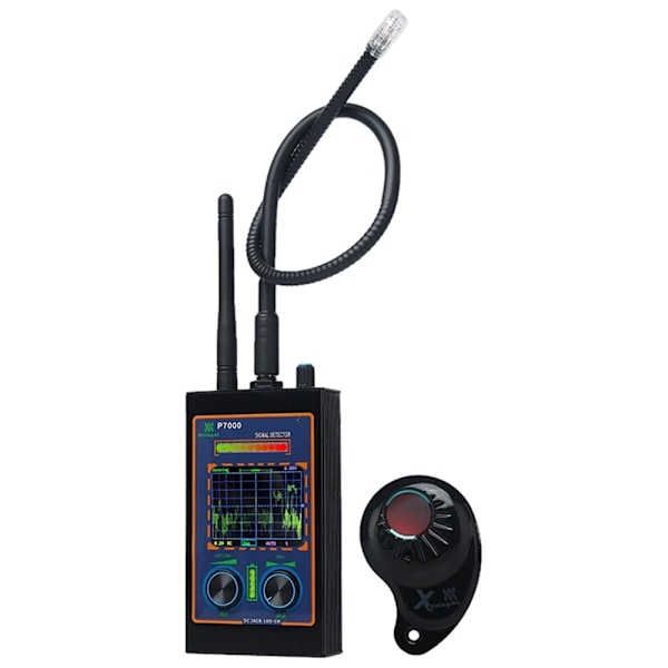 højfølsom trådløst RF-signal skjult kameradetektor Scan magnetisk GPS-locator Black