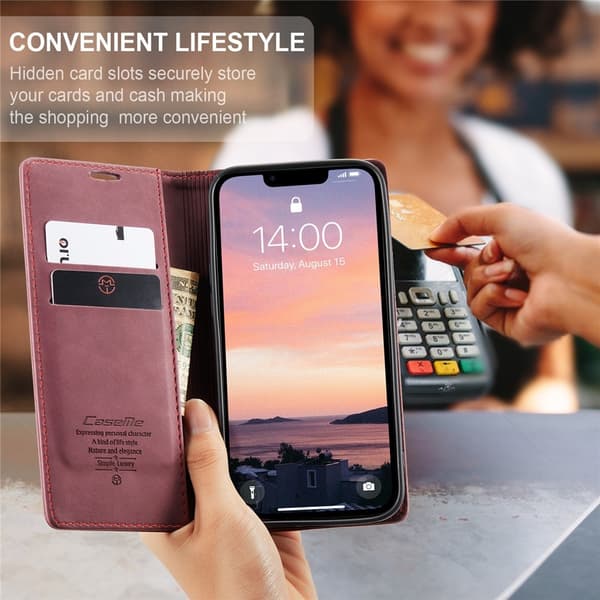 CASEME pungetui til iPhone 17e / 16e Red