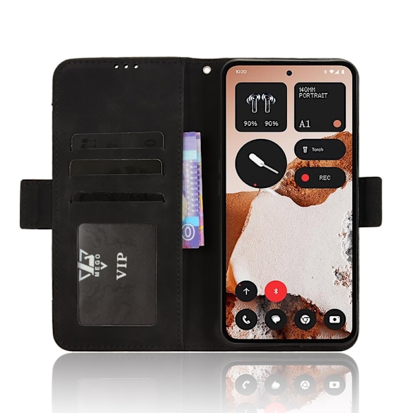 Wallet case Case Cover for Nothing CMF Phone 2 Pro Black