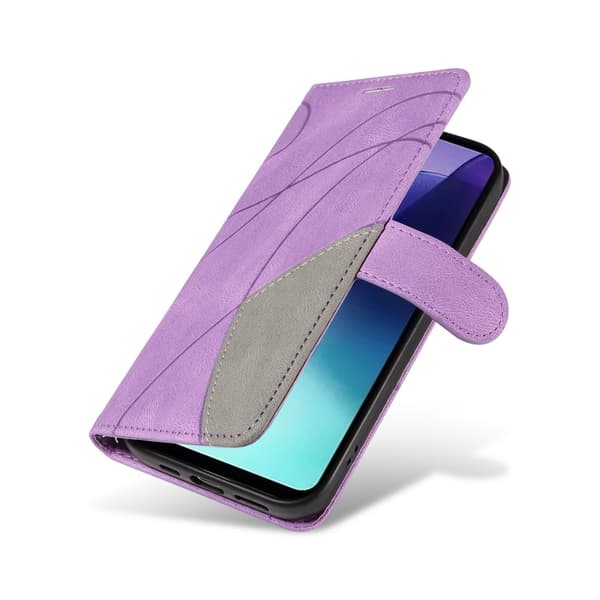 Til Xiaomi Redmi 14C KT - serie - 1 dobbeltfarve tegnebog Purple