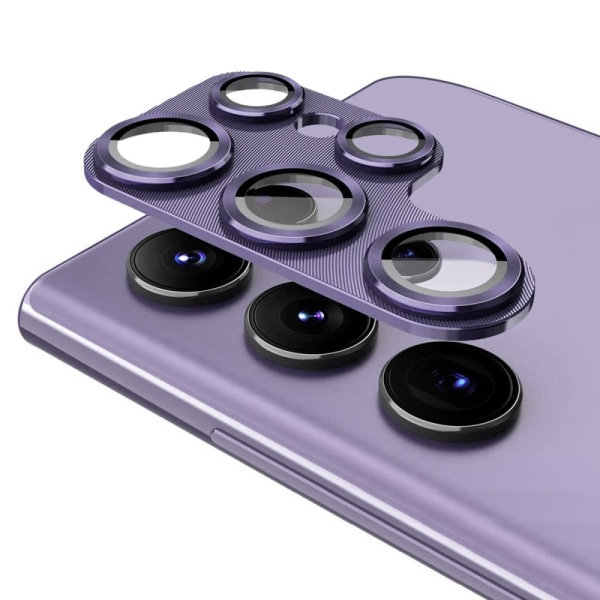 ENKAY Til Samsung Galaxy S24 Ultra Kamera Linsebeskytter Alumini Purple