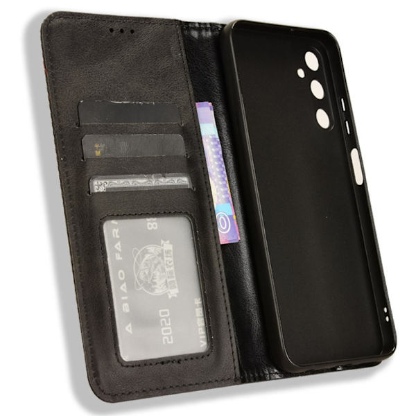 Wallet Stand Flip - telefonetui til Samsung Galaxy A05s - Sort Black