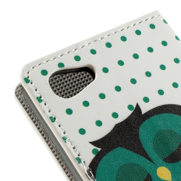 Sony Xperia Z5 Compact Wallet Case Dozing Owl Black