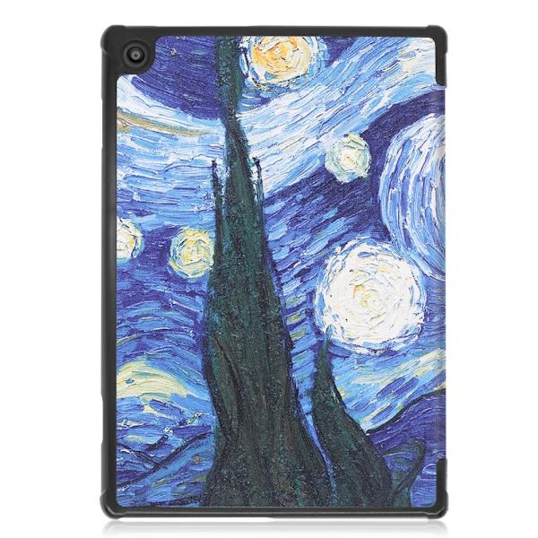Tri-fold Fodral till Lenovo Tab M10 FHD REL TB-X605FC - Oil Painting multifärg