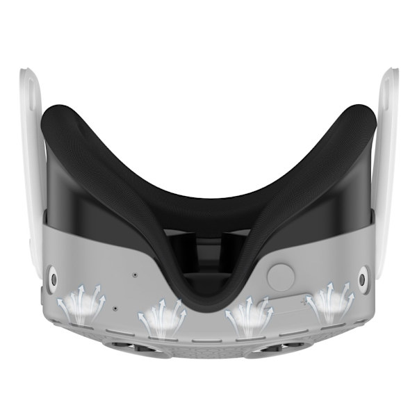 Til Meta Quest 3S beskyttende etui VR Headset Silikone Cover - Grå Grey
