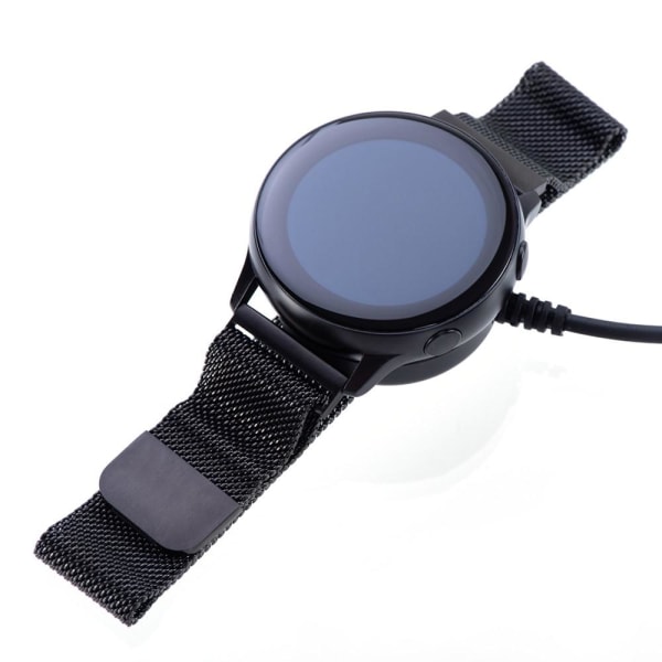 Samsung Galaxy Watch5 44mm 40mm Pro 45mm USB Opladningskabelholder 1m Black