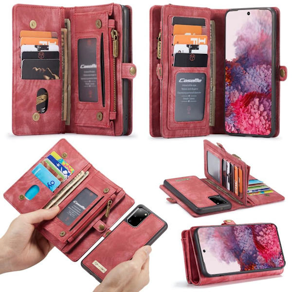 Samsung Galaxy S20 Plus CASEME Aftagelig 2-i-1 etui - Rød Red