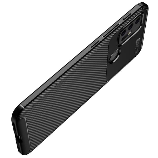 Motorola Moto G30 Karbonfiber Teksturcover - Sort Black
