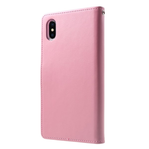 Mercury GOOSPERY Rich Diary till iPhone XS Max - Rosa Pink