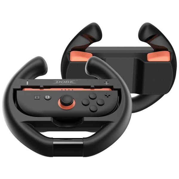 2 stk. kompatibel med Nintendo Switch 2 Joy-Con-kontrollerholder til racingratt Black