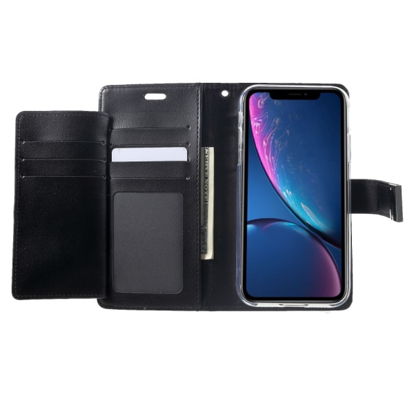 MERCURY GOOSPERY Rich Diary Wallet Case iPhone XR - Sort Black