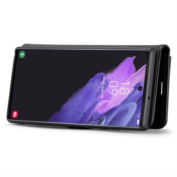 DG.MING til Samsung Galaxy S24 Ultra aftageligt 2-i-1 tegnebogsd Black