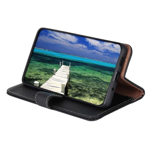 KHAZNEH Til Xiaomi 17T Pro Pungcover i Ægte Læder Black