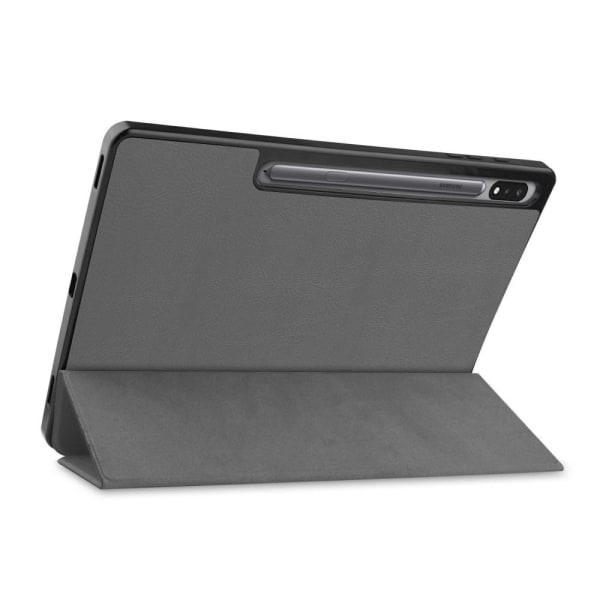 Kolminkertainen teline älykotelo Samsung Galaxy Tab S7 Plus - puhelimelle Grey