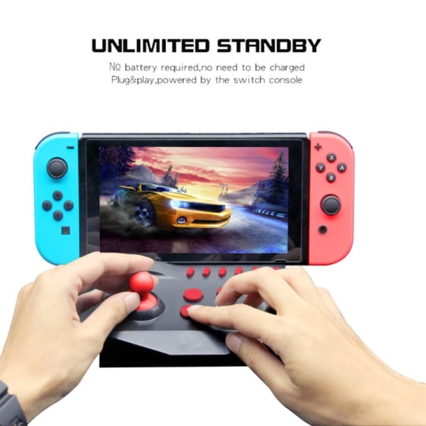 För Nintendo Switch / Switch Lite Joystick Kontroll Turbo Röd