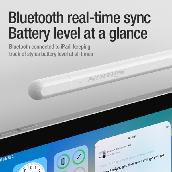 NILLKIN iSketch S3 kapacitiv penna för iPad Stylus 10H batteri Vit