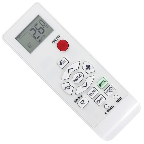 Sharp-ilmastointilaitteen CRMC-A937JBEZ-kaukosäätimen vaihto White