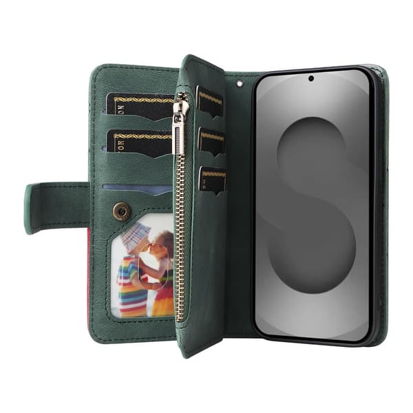KS Plånboksfodral 9 kortplatser till Samsung Galaxy S26 Ultra - Grön Grön