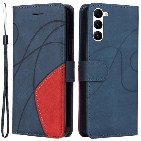 Til Samsung Galaxy S23+ (Plus) KT Series-1 Dobbeltfarve - Blå/Rød Blue