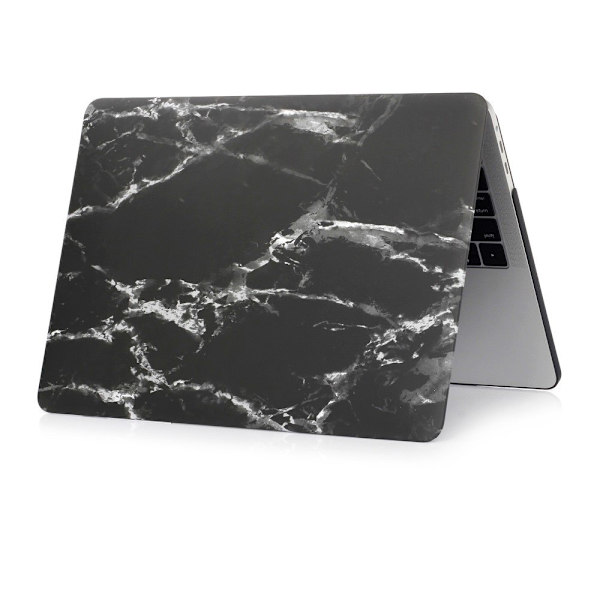 MacBook Air 13.3 A1932 (2018) + Retina Modelldeksel - Marmor Svart Black
