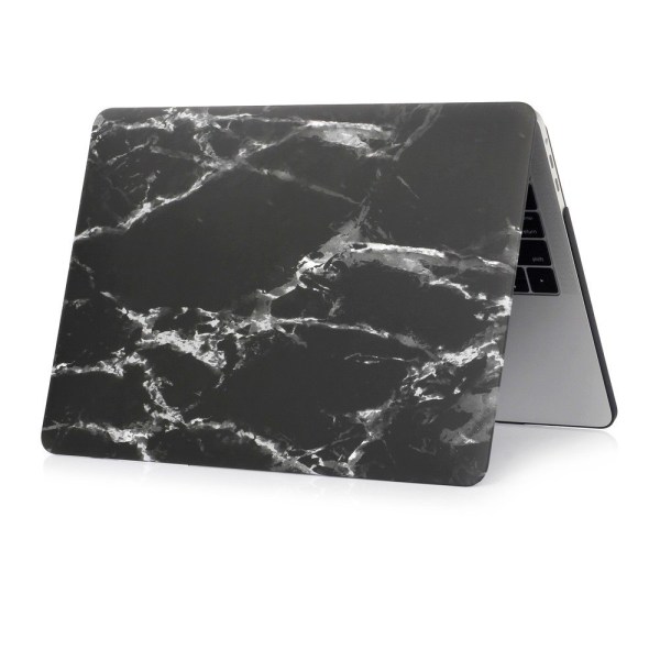 MacBook Air 13.3 A1932 (2018) + Retina-modellen Skal - Marmor Sv Svart