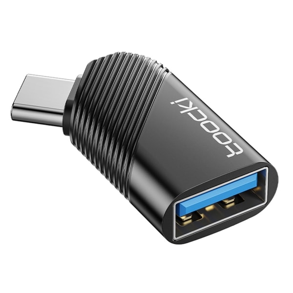 TOOCKI USB-C hane USB 3.0 hona omvandlare 5 Gbps dataadapter Svart