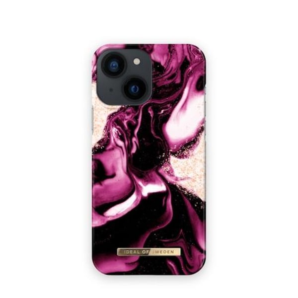iDeal Of Sweden iPhone 13 Mini skal - Golden Ruby Marble Red