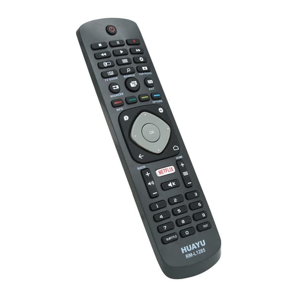 HUAYU TV-fjernkontroll erstatning for RM-L1285 Philips LCD LED Black
