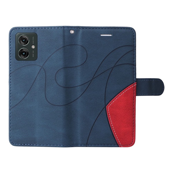 Til Motorola Moto G55 KT-serie-1 dobbeltfarve Blue