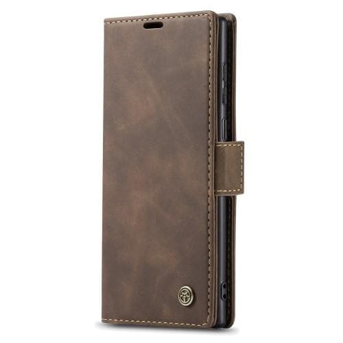 CASEME Retro Pung Taske til Samsung Galaxy S23 Ultra - Kaffe Dark brown