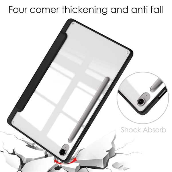 Til Samsung Galaxy Tab S10 Lite Etui Tablet Cover – Sort Black