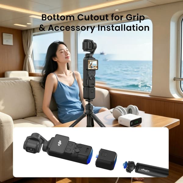 3-i-1-beskyttelsesetui/-deksel til DJI Osmo Pocket 4-actionkamera Black