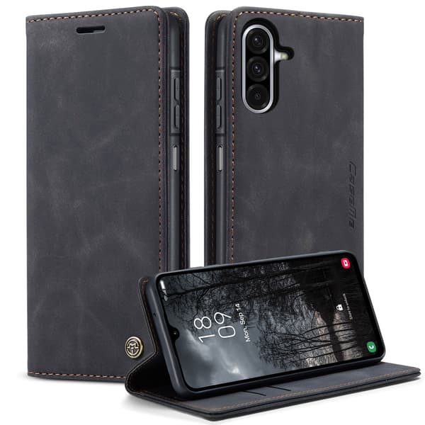 CASEME Retro Pung Taske til Samsung Galaxy A17 - Sort Black