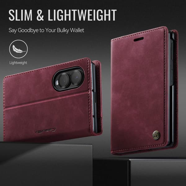CASEME Telefonlommebokdeksel til Samsung Galaxy Z Fold8 Red