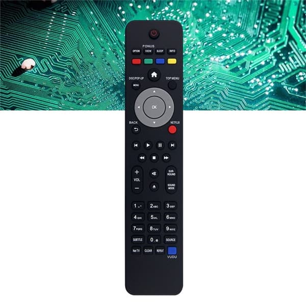 Fjärrkontroll Ersättning för NC201 För Philips Blu-Ray DVD Home Theater System Svart