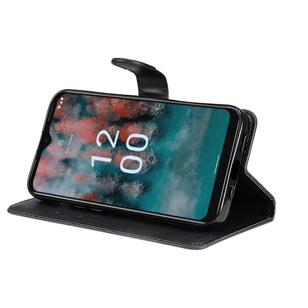 Mobiltaske til Nokia C12 Wallet Case Mobiltaske Black