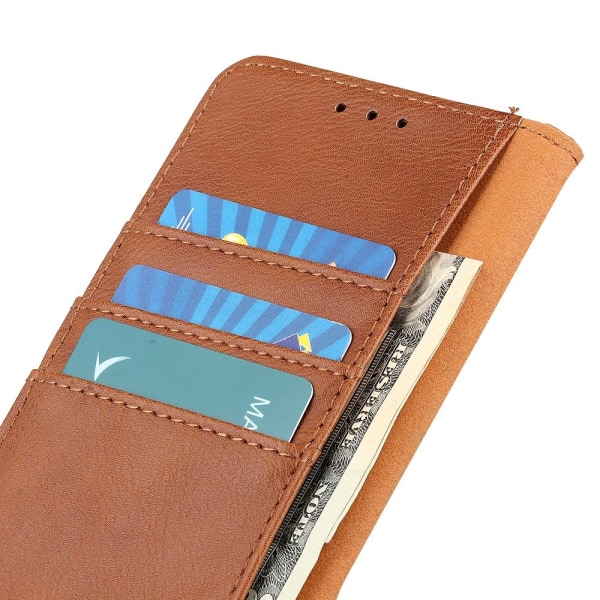 KHAZNEH tegnebogstaske til Motorola Moto G84 Brown