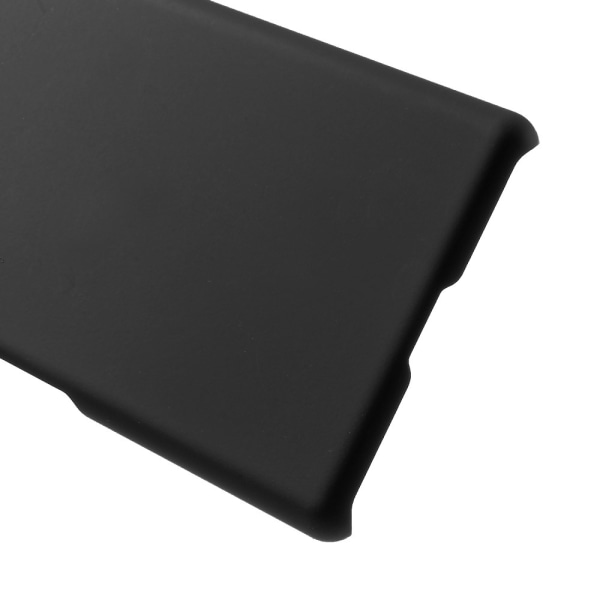 Gummibelagt hård plastik taske til Sony Xperia 10 Plus - Sort Black
