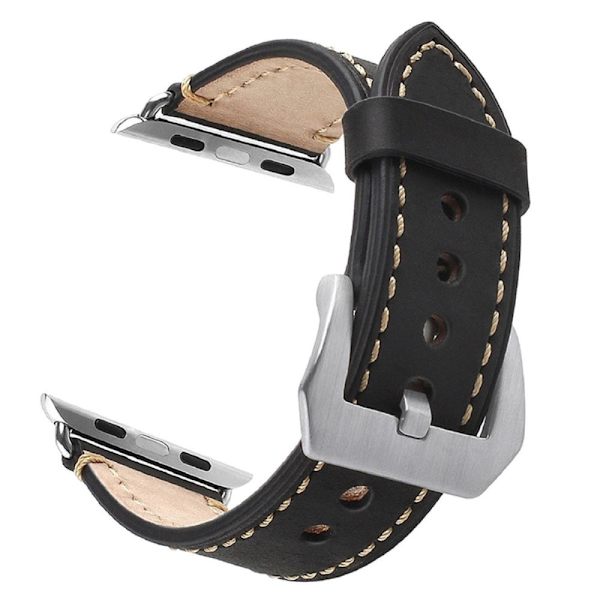 Matt stropp til Apple Watch 3/2/1 42mm - Svart Black