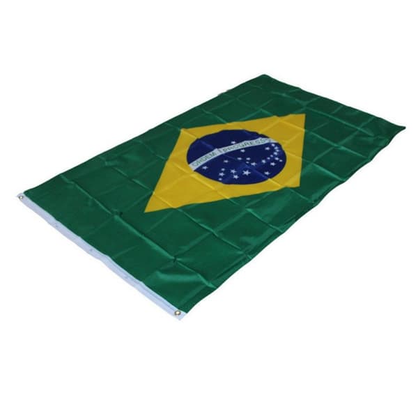 Brasil Flagg 90x150 cm banner utendørs innendørs festdekorasjon Green