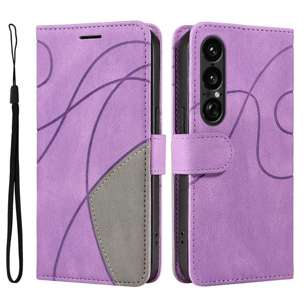 KT Lommebok-deksel til Sony Xperia 1 VII Purple